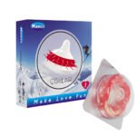 Mango Spiral Spike Condom Pack of 2 - Image 2